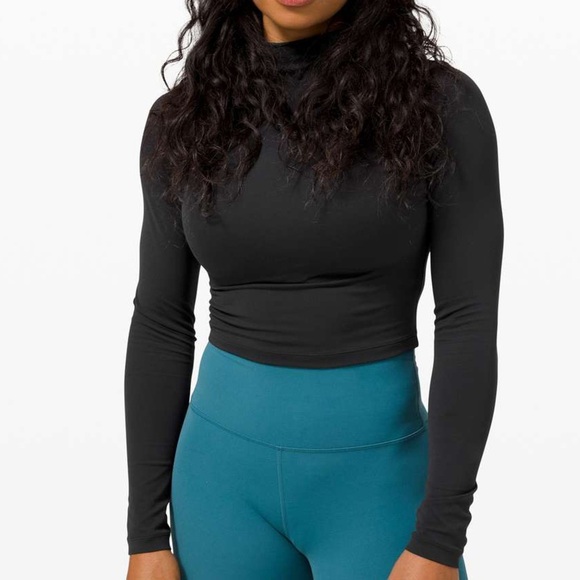 lululemon athletica Tops - Lululemon All Aligned Mock Neck Long Sleeve Top